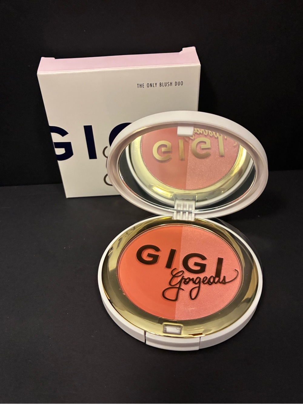 Gigi Gorgeous The Only Blush Duo: Authentic + Pride .27 oz/7.6 g FULL SIZE - NEW